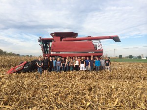 FFA 9 and FFA 12 students had the opportunity to see how corn is harvested and also had the opportunity to ride in the combine.  