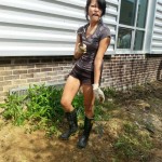 Amy Huynh loves yard work!