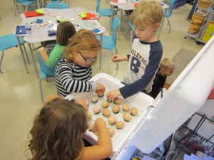 Kitty, Ashlyn and Jayden turned the eggs for the last time.